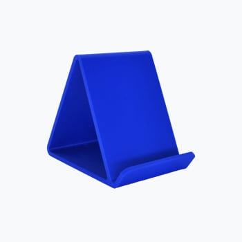 Suporte para celular mesa impressão 3d cor azul porta celular